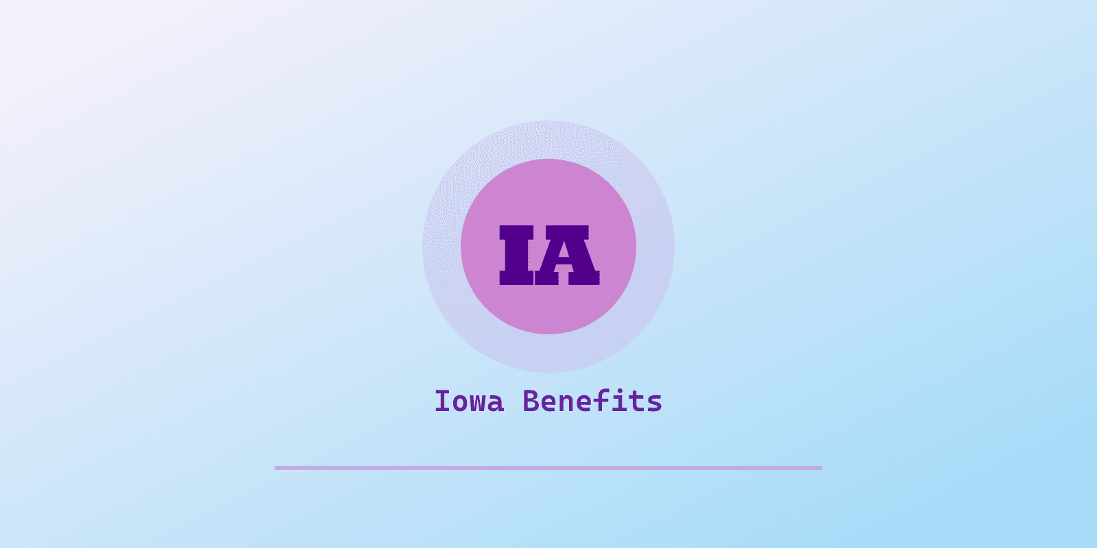 Illustrated cover for 'Autism Benefits in Iowa: Four Waivers, No Autism-Specific One [2026]', a Spectrum Unlocked Benefits guide