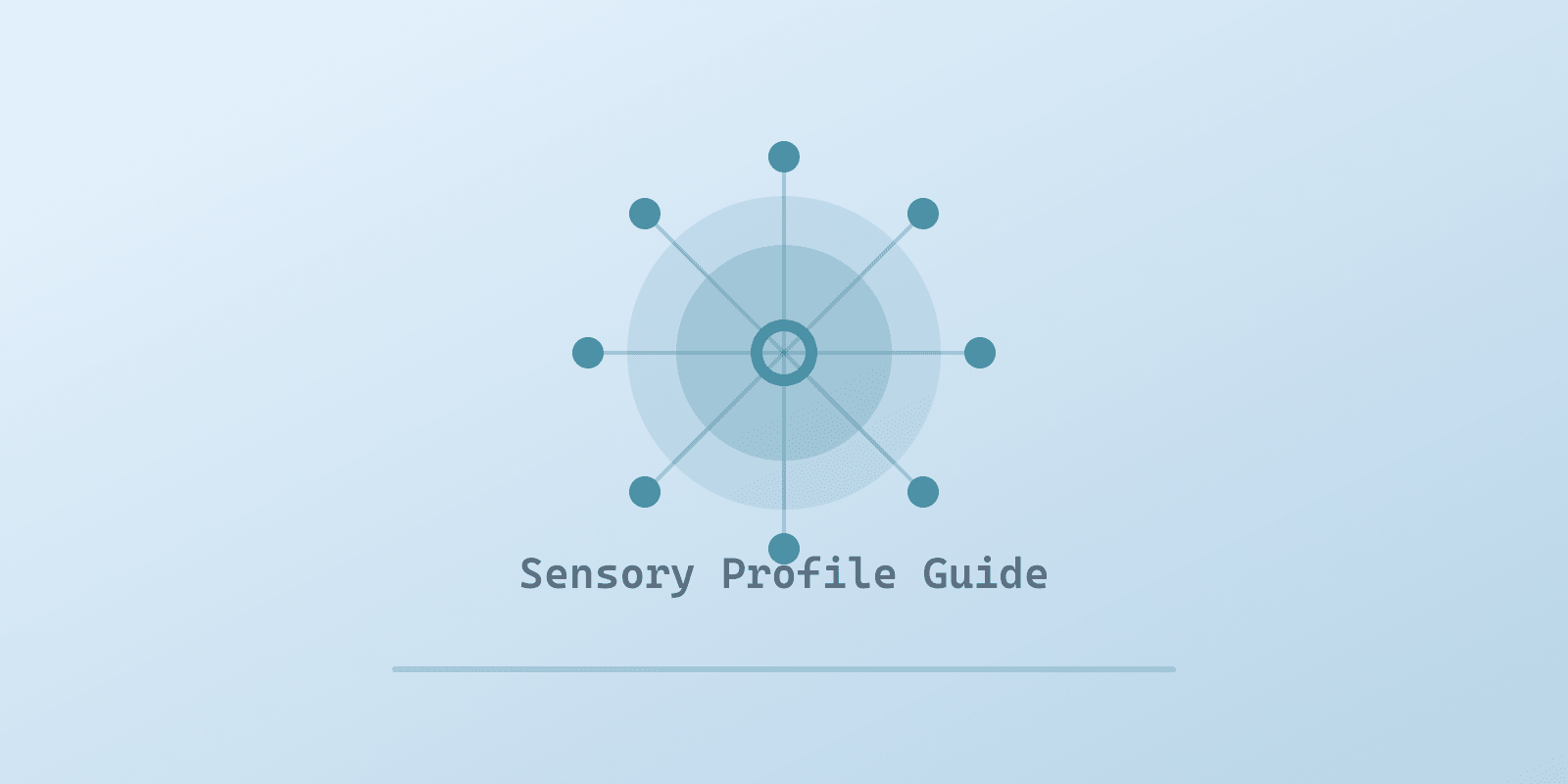 Illustrated cover for 'Autism Sensory Profile Test: A Parent's Free Guide [2026]', a Spectrum Unlocked Sensory Care guide