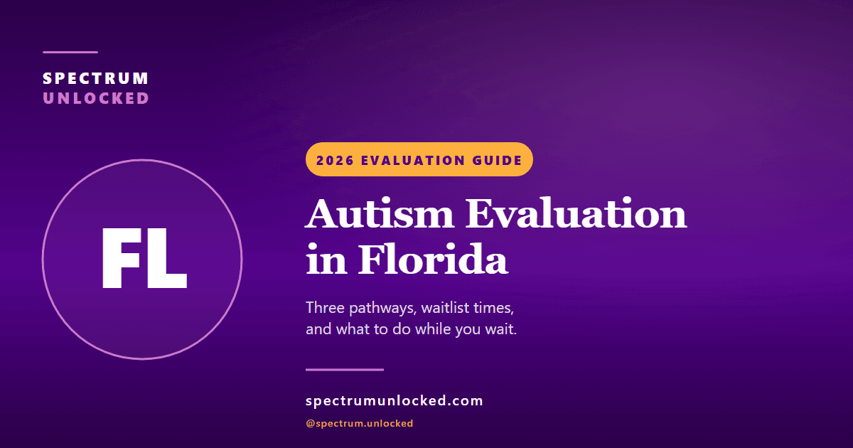Autism evaluation in Florida: Spectrum Unlocked 2026 state guide cover