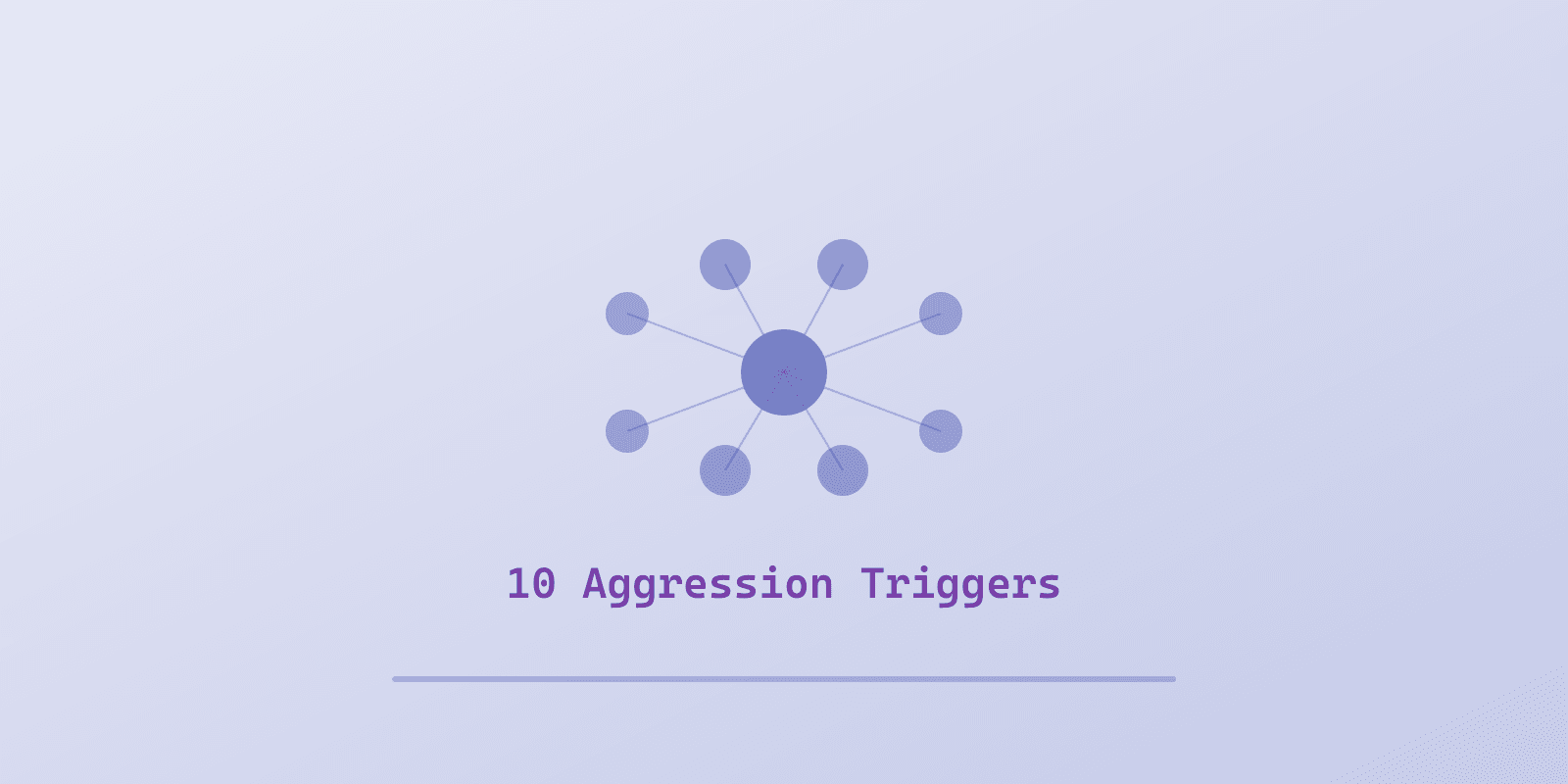 Illustrated cover for '10 Common Triggers Behind Autism Aggression (and How to Spot Them)', a Spectrum Unlocked Daily Life guide