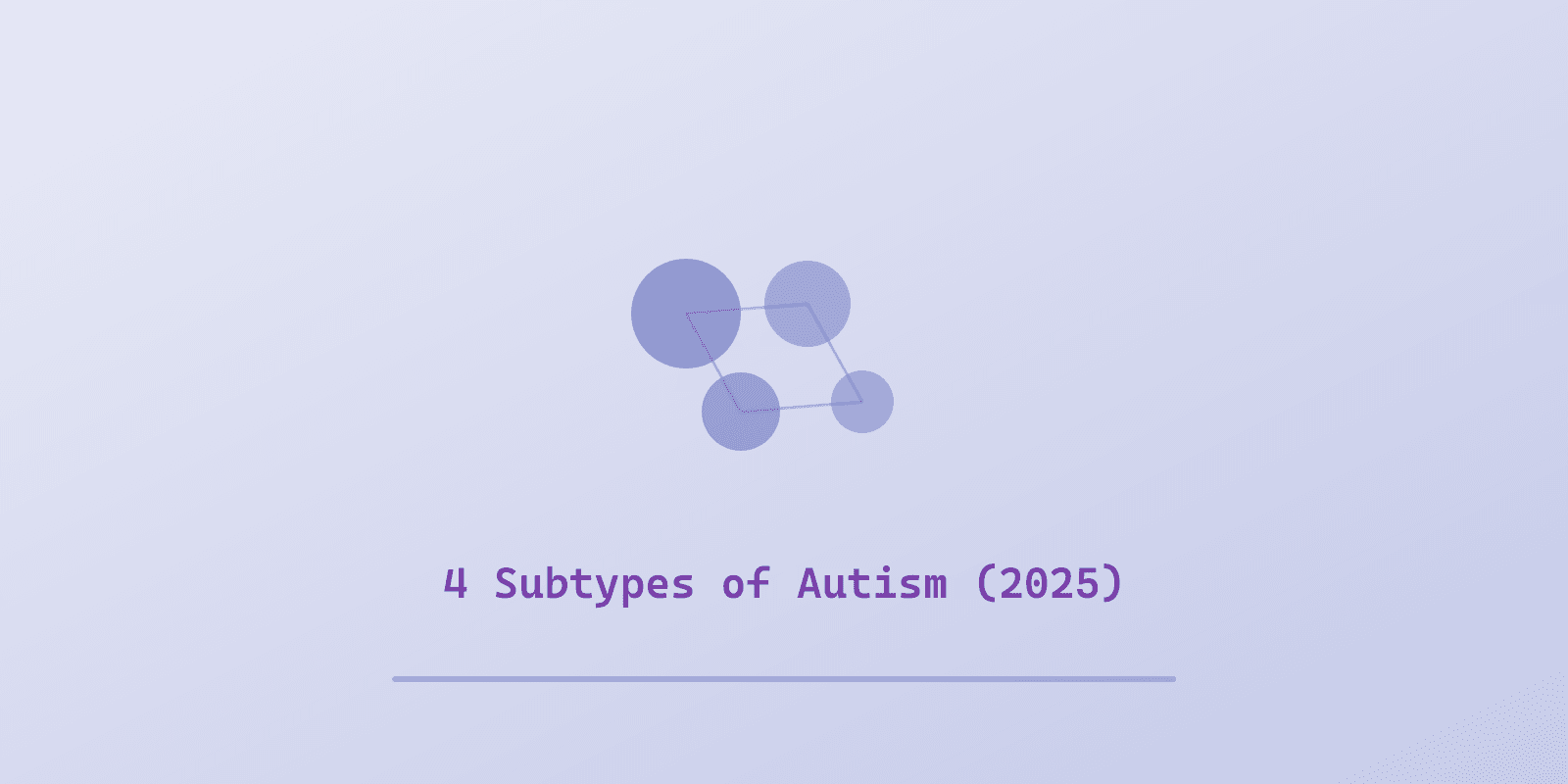 Illustrated cover for 'The 4 Subtypes of Autism (2025 Research) and What They Mean for Your Child', a Spectrum Unlocked Getting Started guide