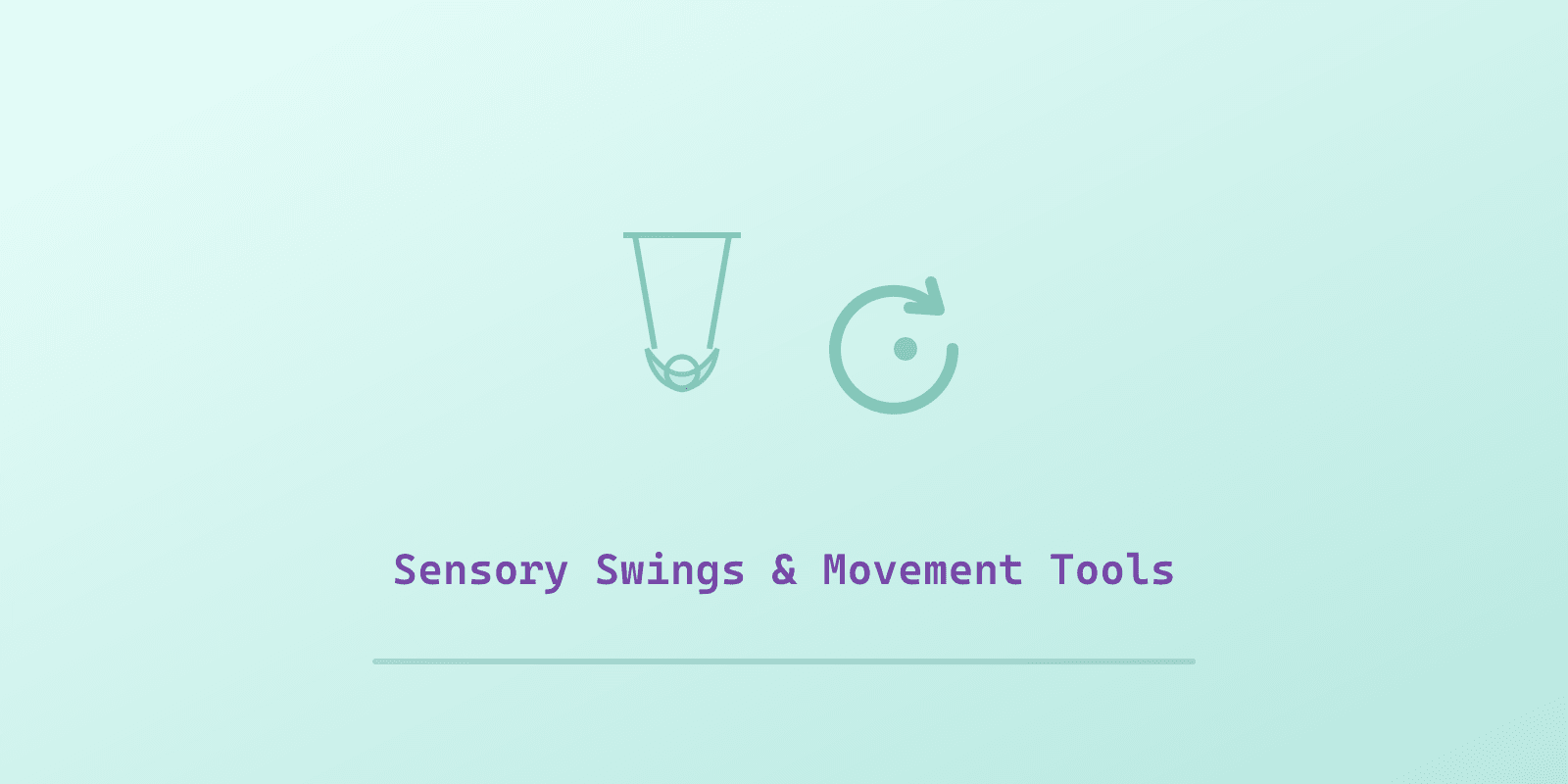 Illustrated cover for 'Best Sensory Swings for Autistic Kids: Swing Chairs, Cocoons and Pods', a Spectrum Unlocked Sensory Care guide