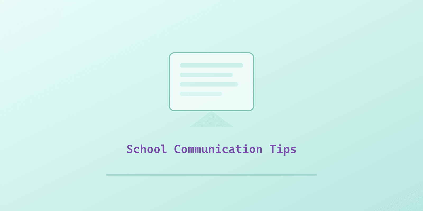Illustrated cover for 'How to Communicate with Your Child's School Team', a Spectrum Unlocked Education guide