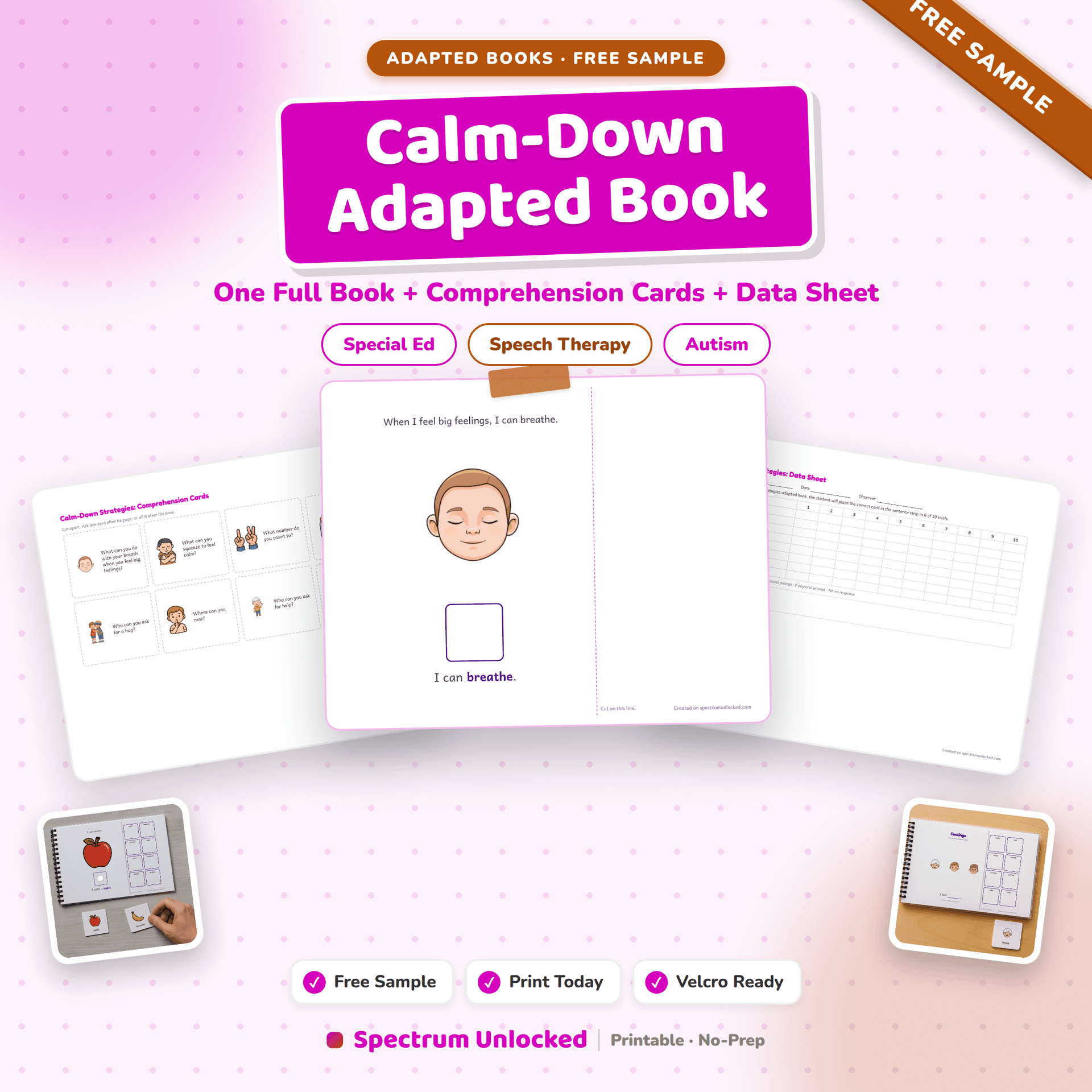 Calm-Down Adapted Book free sample preview