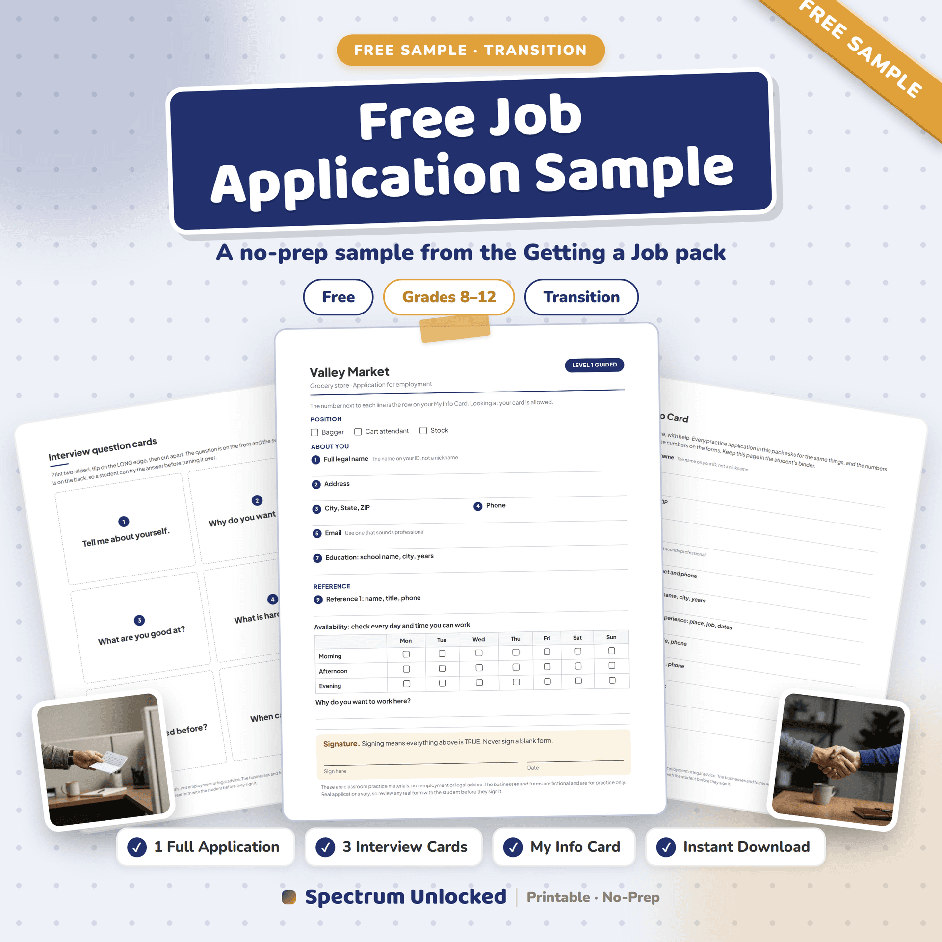 Getting a Job: Applications & Interviews free sample preview
