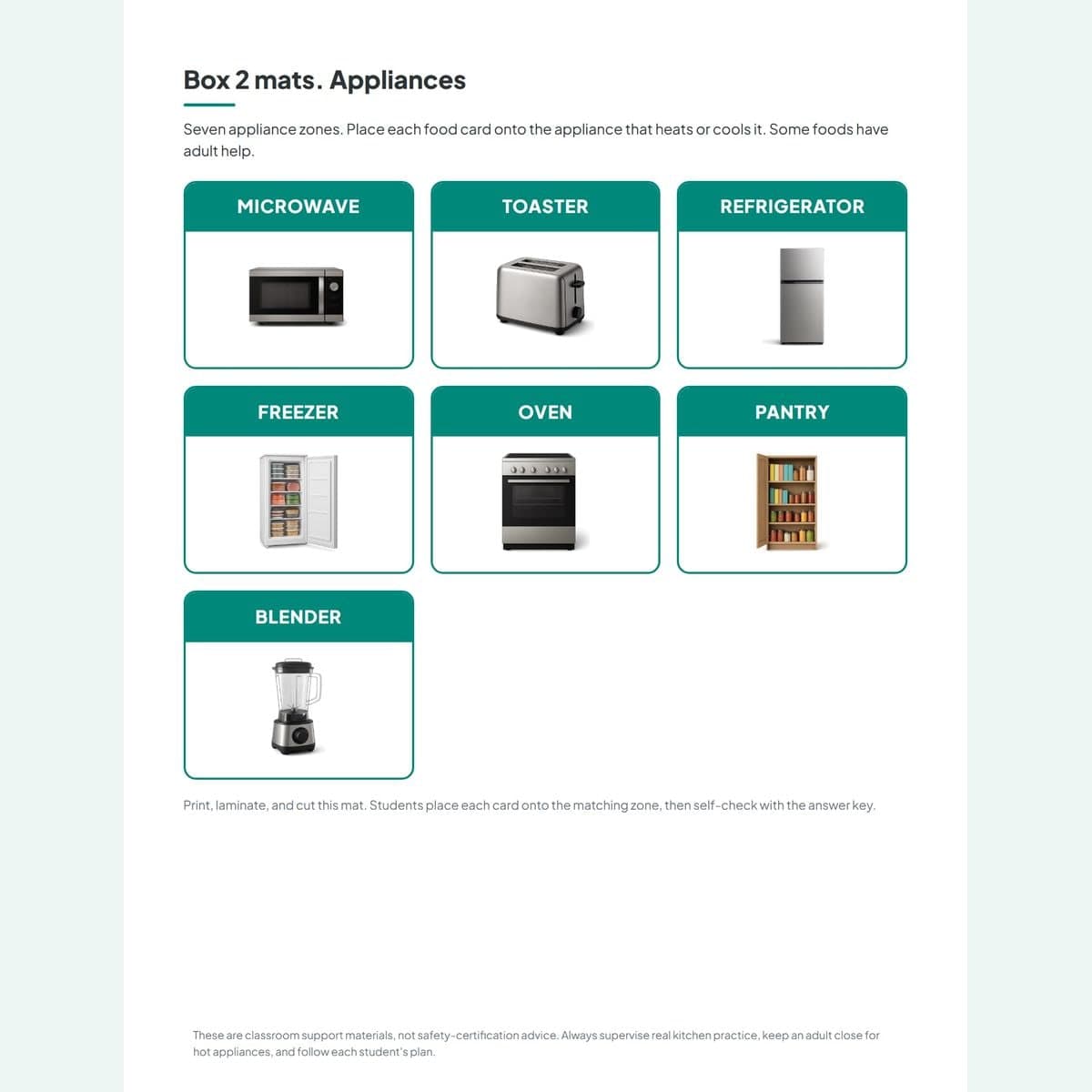 The Kitchen Tool 3-Way Match task box included in the free sample