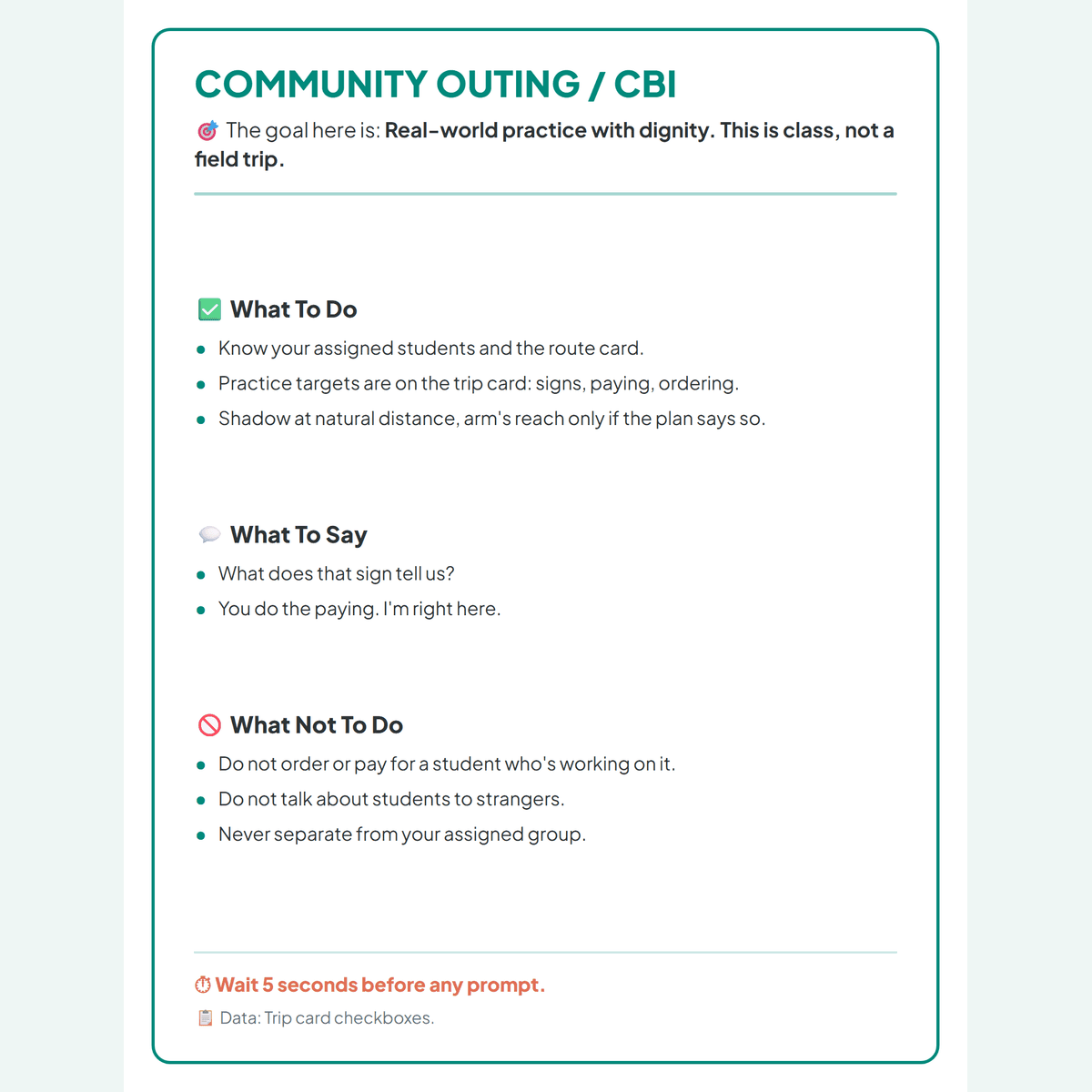 The blank editable station card template