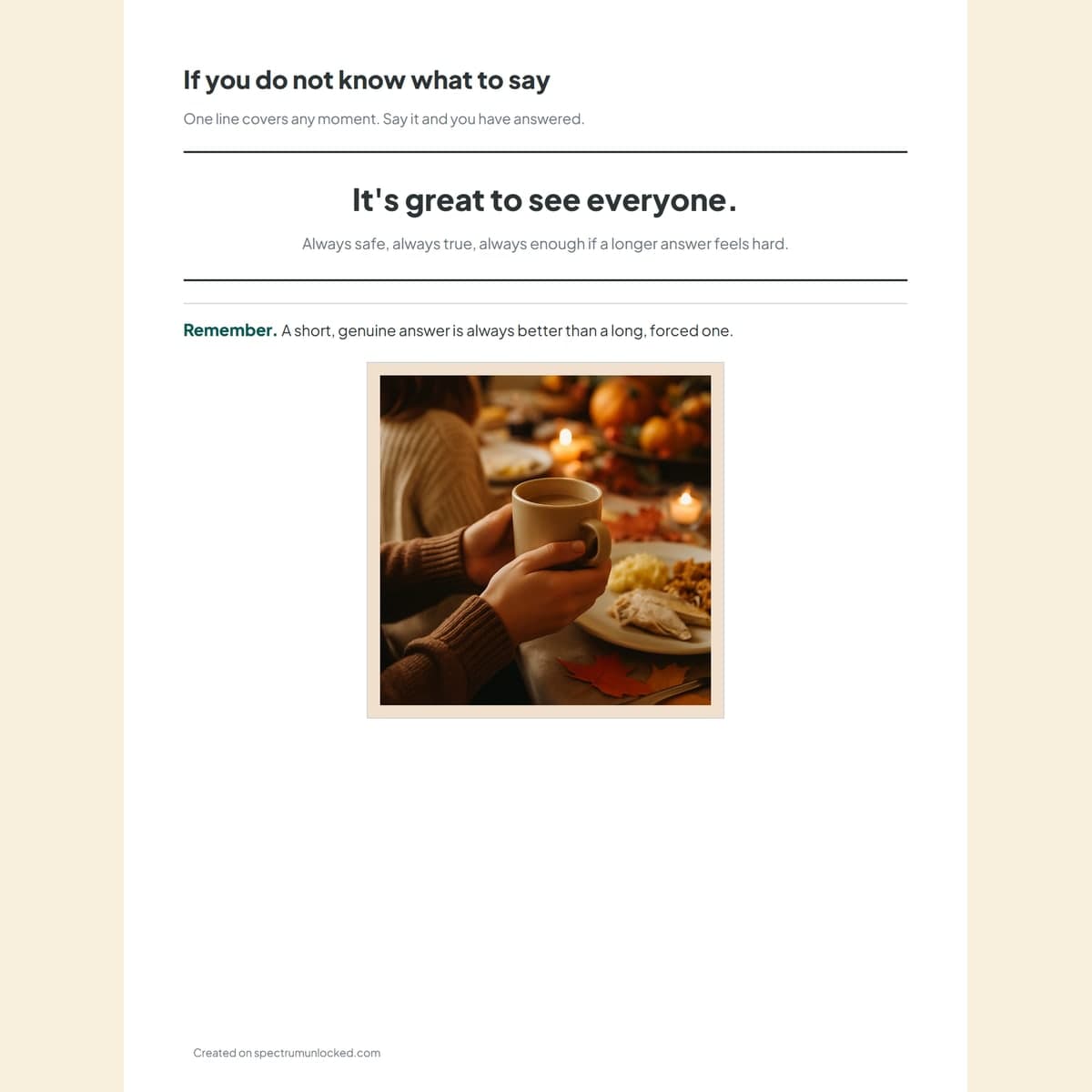The backup line page and the reusable data sheet