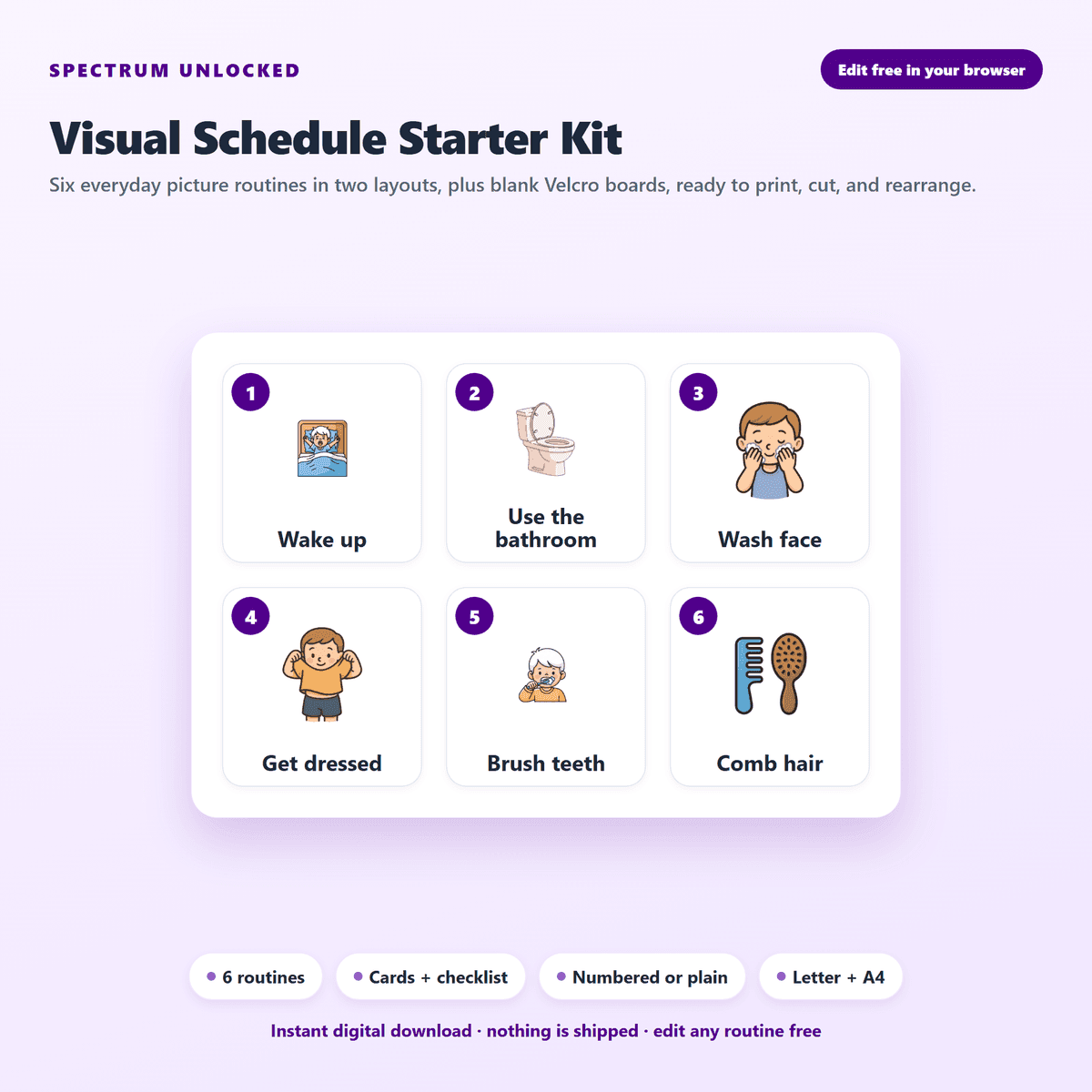 Visual Schedule Pack preview