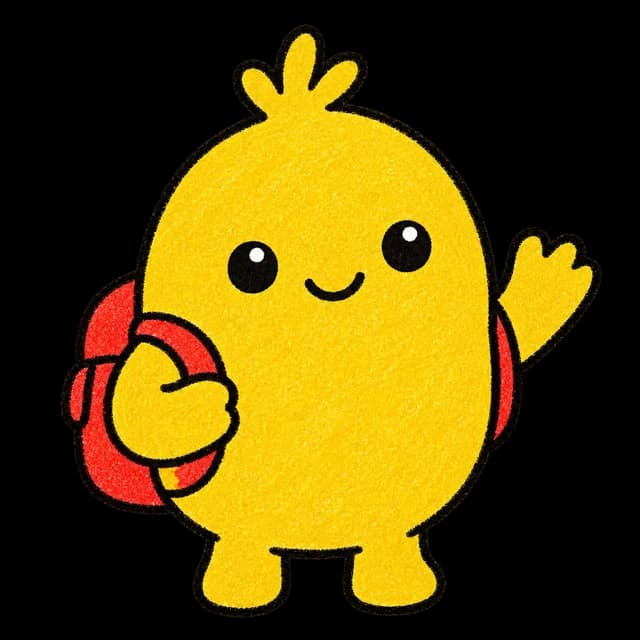 The tutoring guide character waving hello
