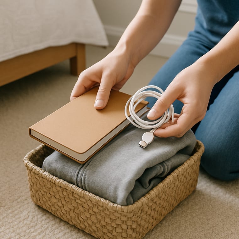 Vacuuming: Pick up the big things first