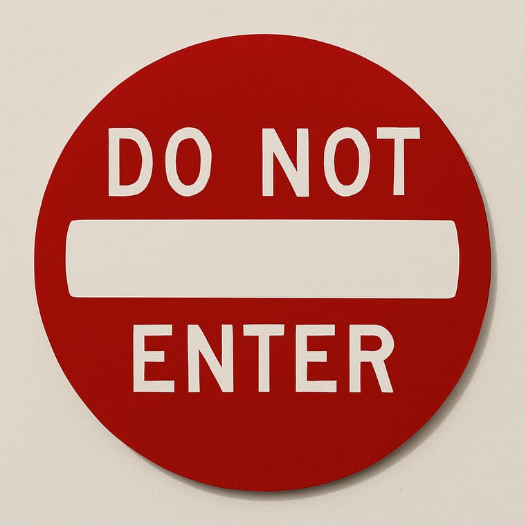 DO NOT ENTER
