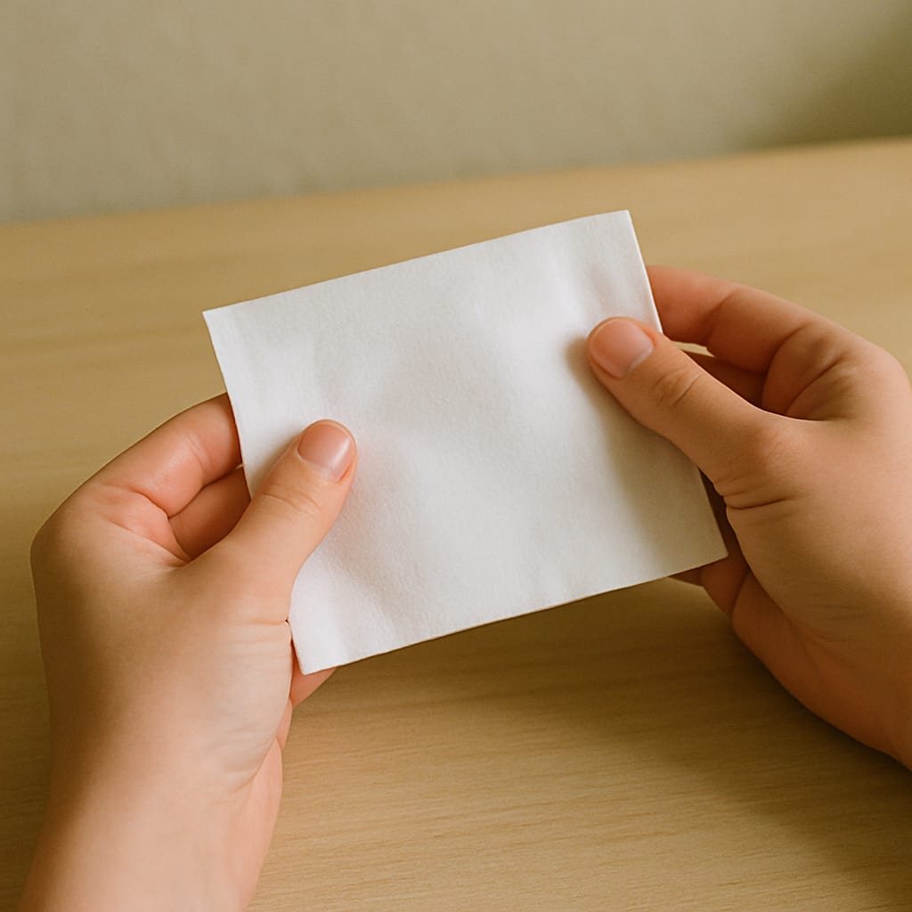 A nosebleed: Pinch the soft part