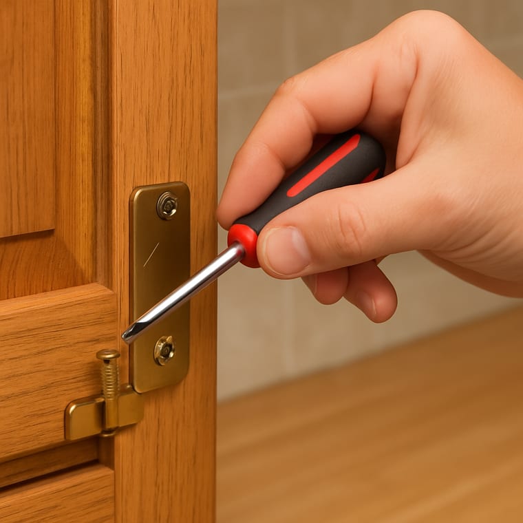 Tighten a loose screw: Match the screwdriver tip to the screw head
