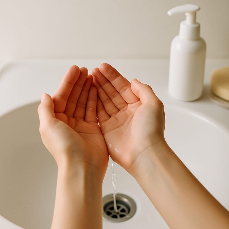 Washing Your Face: Pull your hair back