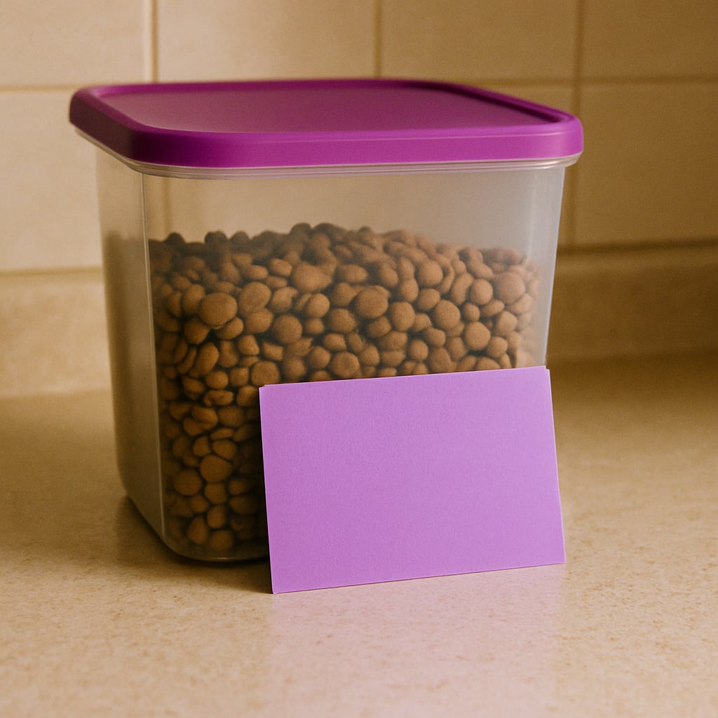 Feeding a Dog: Check the feeding card