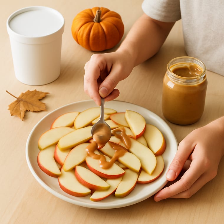 Apple Nachos: Wash your hands with soap and water