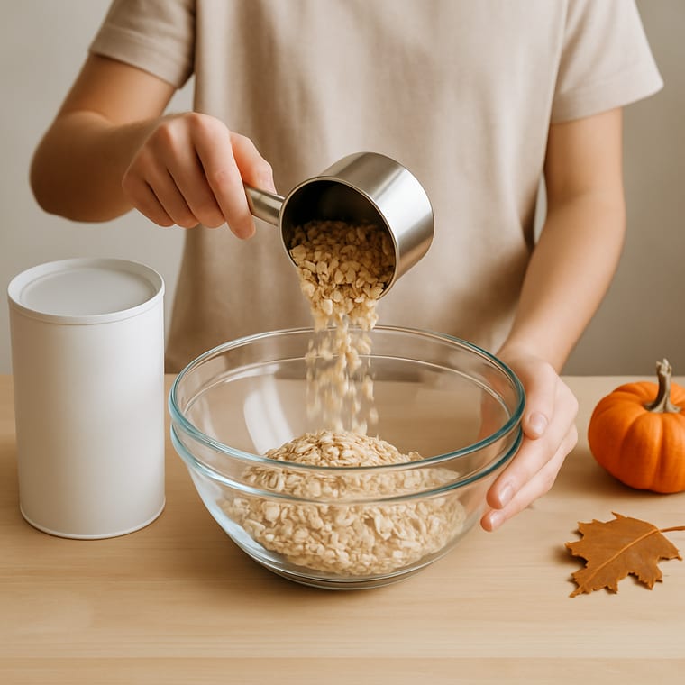 No-Bake Pumpkin Energy Bites: Wash your hands with soap and water