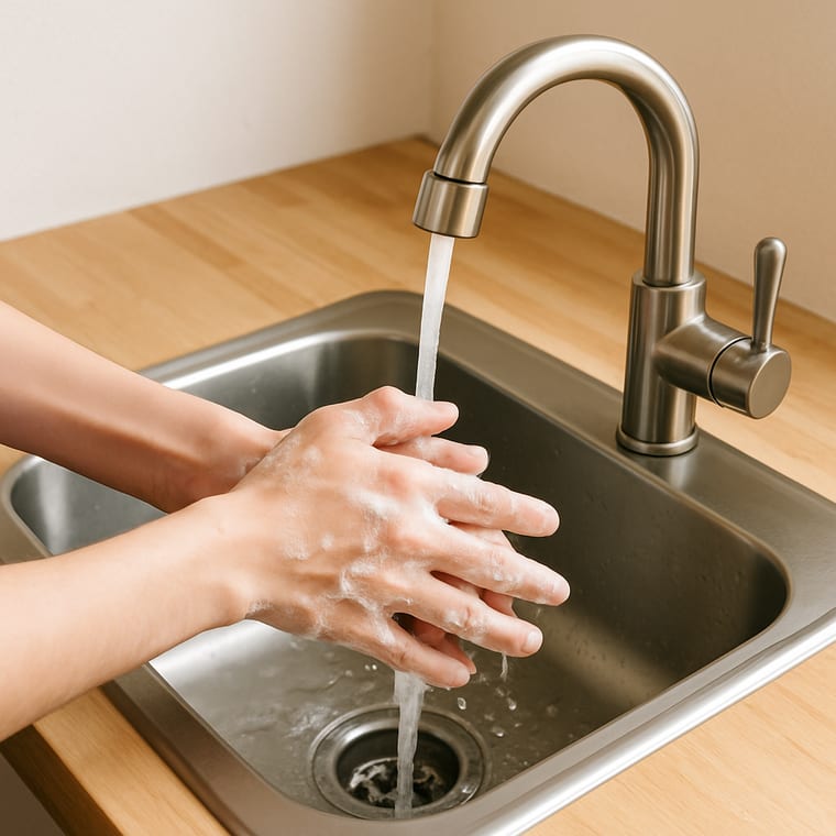 Oatmeal in a Mug: Wash your hands
