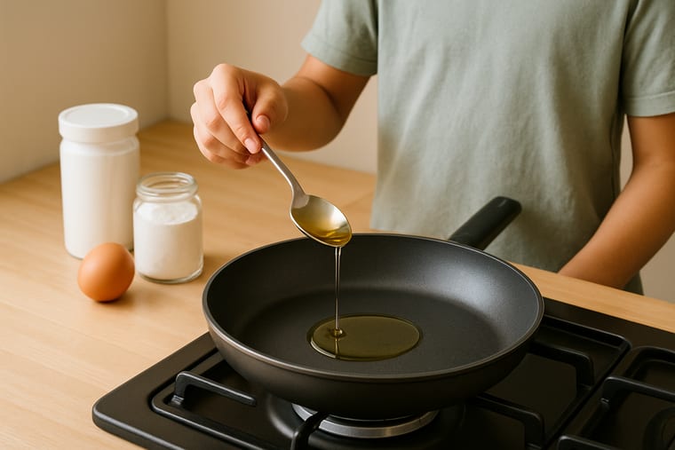 Grilled Chicken Strips: Put about one spoon of oil