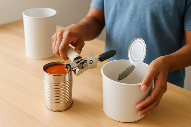 Soup from a Can: Use a smooth-edge can opener