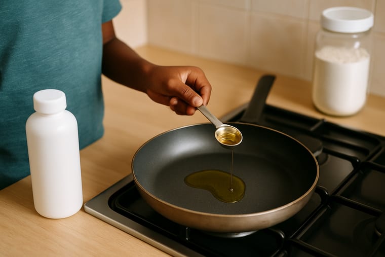 Stir-Fry Vegetables: Put about one spoon of oil