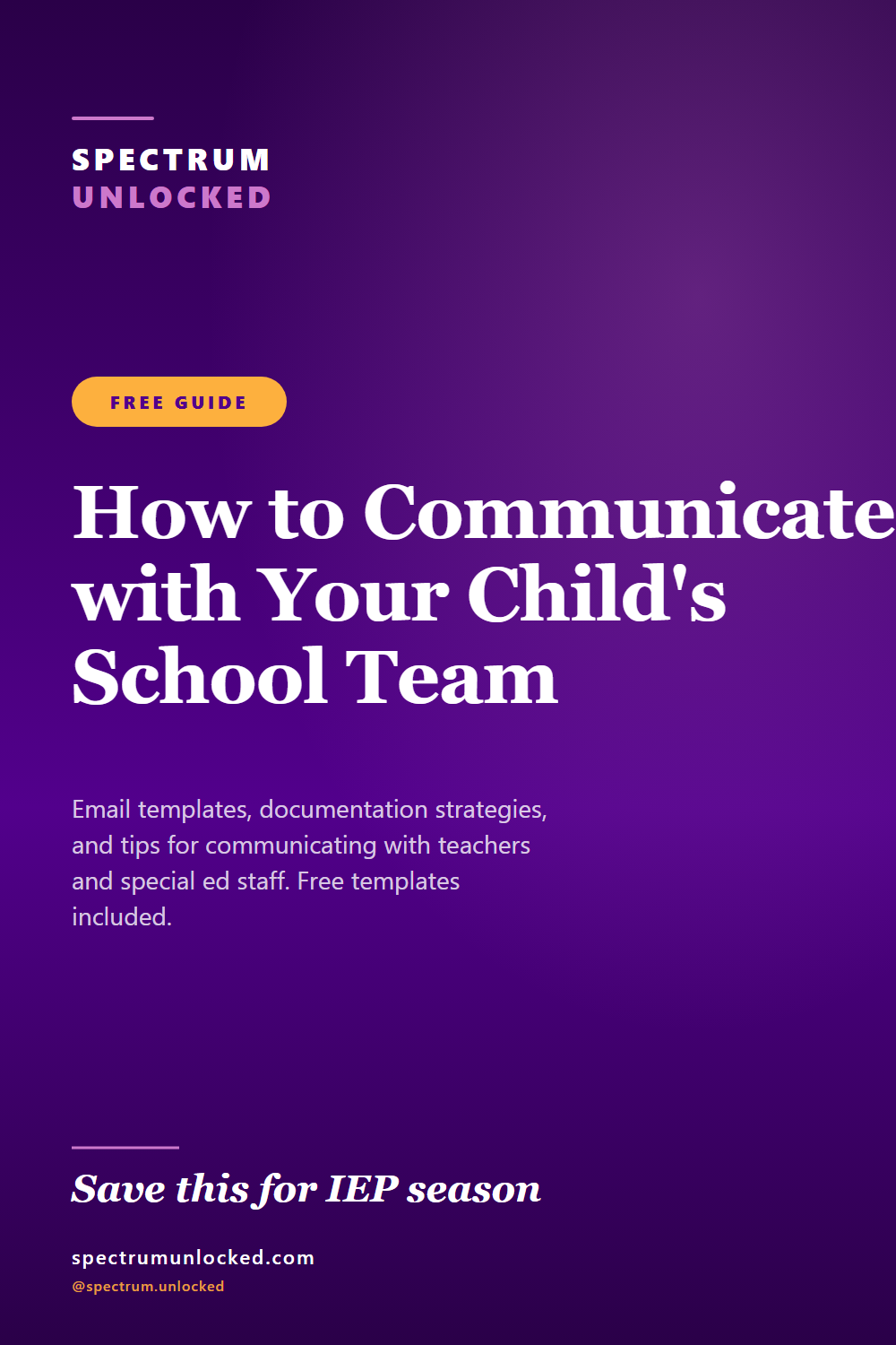 Pinterest pin: How to Communicate with Your Child's School Team