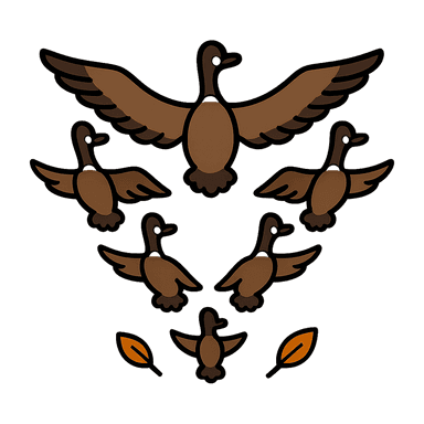 V of geese