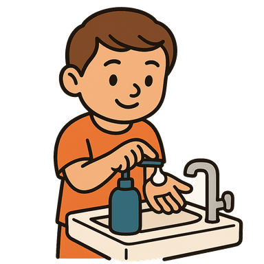 Soap on Hands