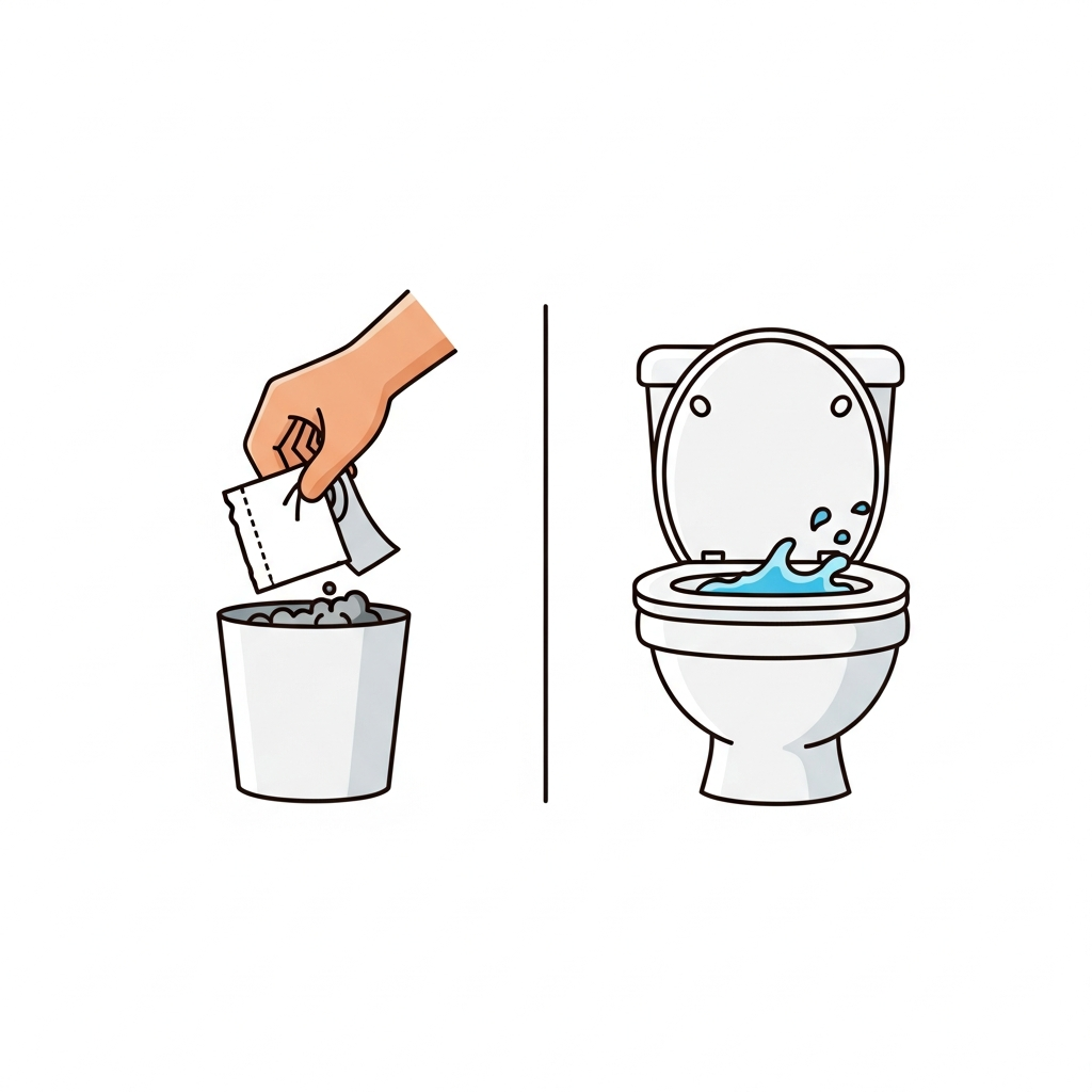 Trash Paper and Flush