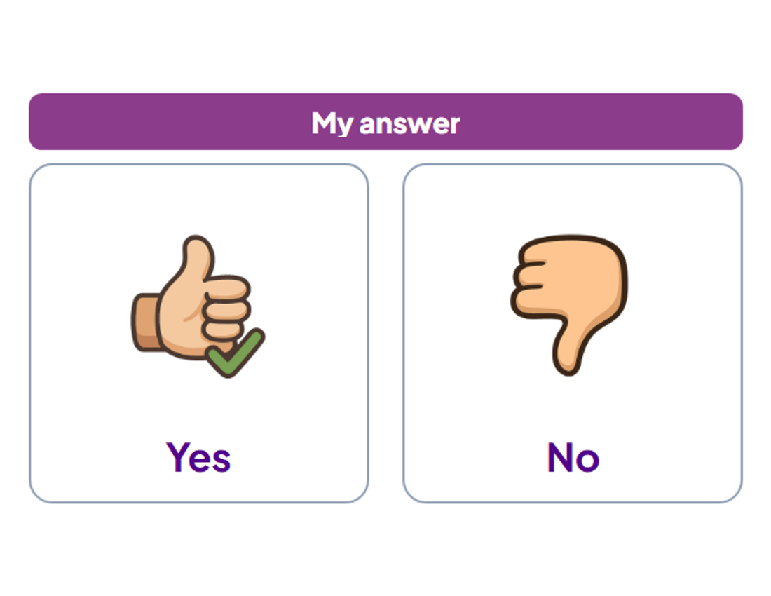 Pinterest pin: Yes No Choice Board